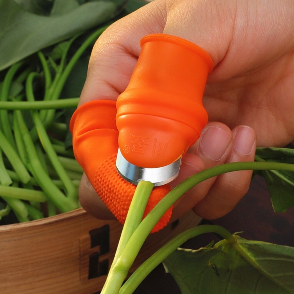 Kciuk ochrona kombajnu palec gumowy rękaw nożyce ogrodowe zbieranie roślin separator urządzenie robić zbierania warzyw