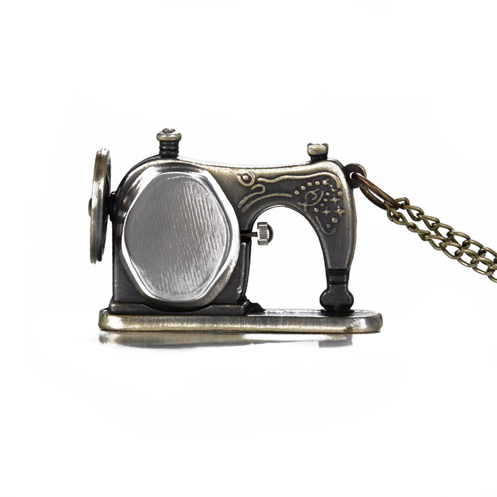 Necklace Pocket Watch Retro Antique Bronze Alloy Sewing Machine Watchs With Necklace Chain Best 88 LL