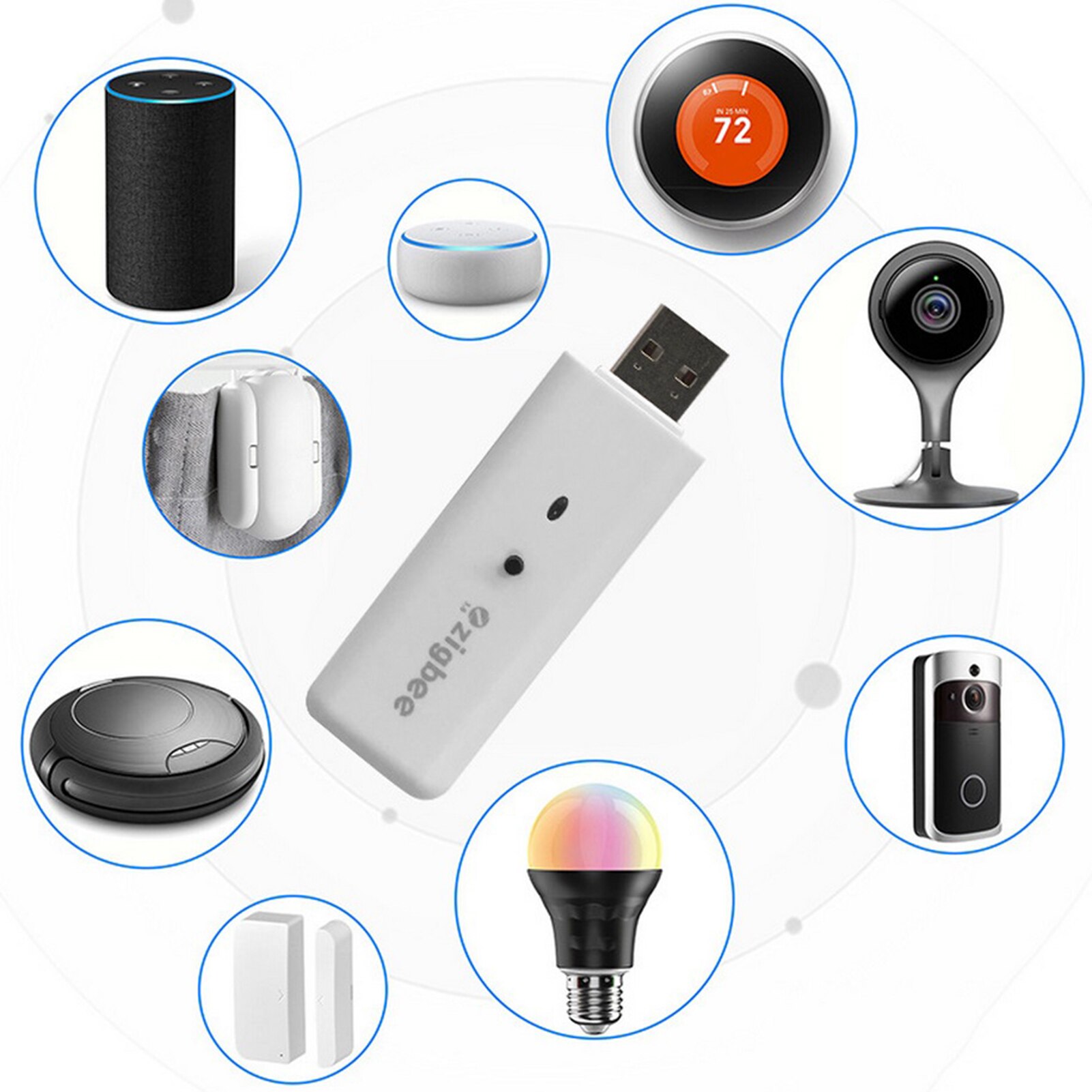 Wi-Fi Light Sensor Brightness Detection Linkage Lamps Light Switches Sockets Curtains APP Control Voice Control Self-adhesive