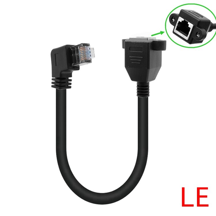 Cat6 Ethernet Cable RJ45 Right Angle UTP Network Cable Patch Cord 90 Degree Cat6a Lan Cables for Laptop Router TV BOX: CAT6 0.3M / LE