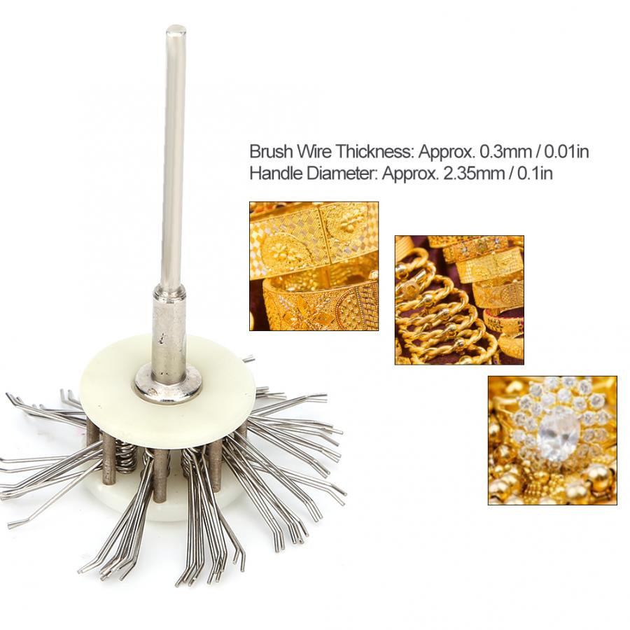 Texturing Matt Brush Wire Brush Jewelry Making Tool with 2.35mm Handle Wire Dia Texturing Matt Brush for Jewelry