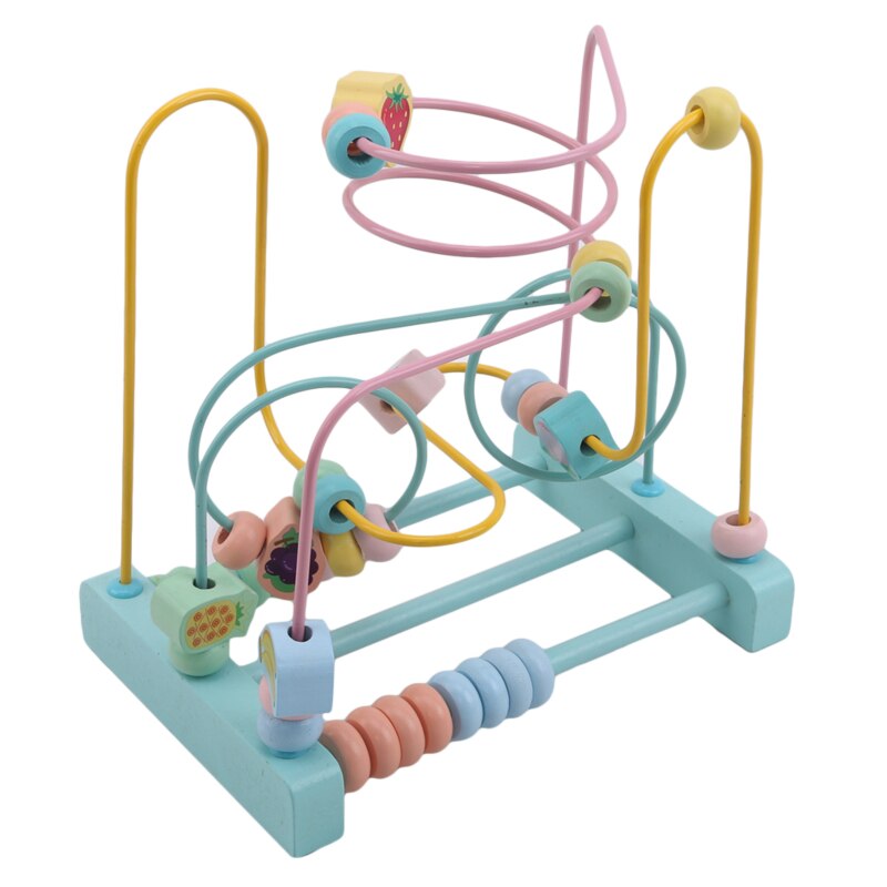 Niemowlę maluszek mały wczesna edukacja kolorowe zabawki 2020 nowy drewniany koralik labirynt zabawki dzieci koło koralik podstawka labirynt