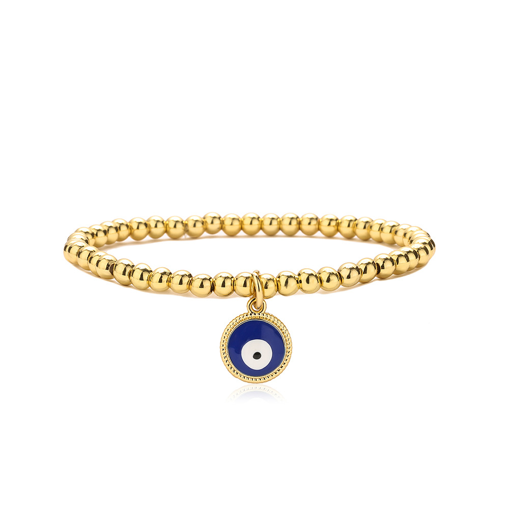Kleurrijke Zirkoon Turkse Evil Eye Armbanden Bohemian Olie Druipen Hanger Armbanden Dating Sieraden: Roest Rood