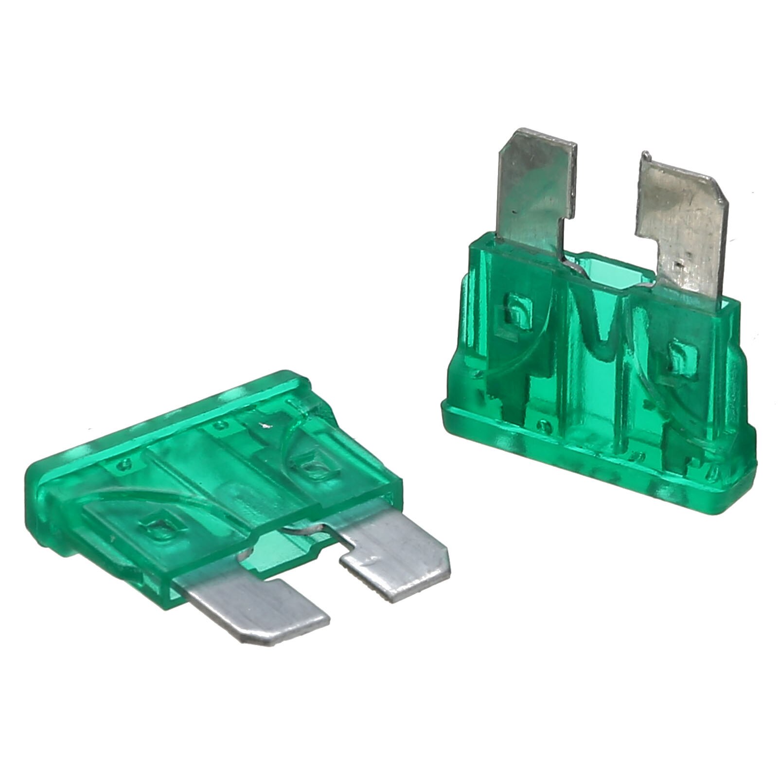 10pcs/set Green 30A Car Fuse Coded Standard ATO ATC Blade Fuse PC + Zn Alloy Material for Auto Truck