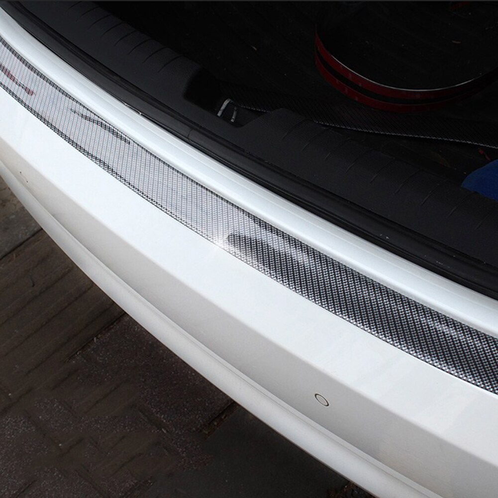 Auto Styling Koolstofvezel Rubber Instaplijsten Protector Trim Strip Decor Sticker