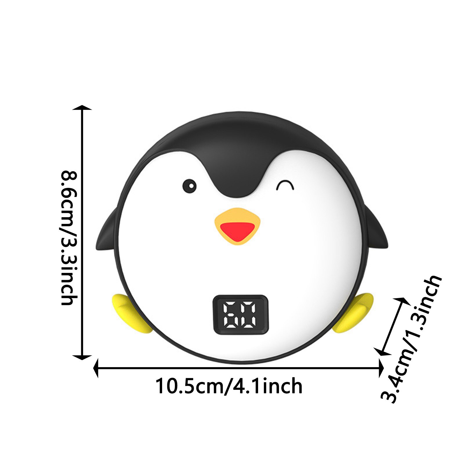 Chauffe-mains électrique pingouin, 10000 Mah, deux-en-un, chauffage des mains, Rechargeable par Usb
