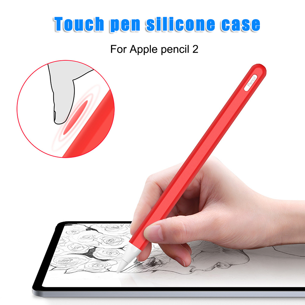 Anti-Unterhose Silikon Bleistift Hülse Abdeckung Schutzhülle für Apfel Bleistift 2 ND998