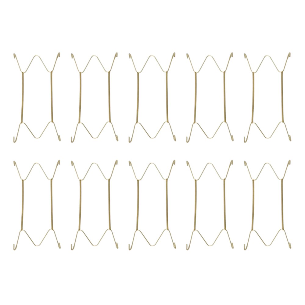 10pcs 8Inch/10Inch Wall Plate Hanger W Type Dish Spring Holder Invisible Dish Hangers Holder Wall Display Plate Stand: 8 inch