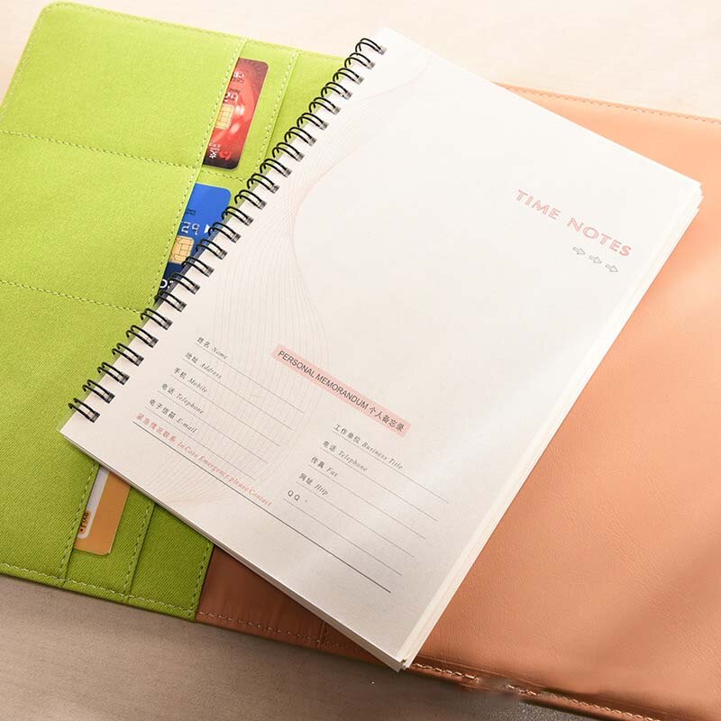 Carnet de notes de bureau, carnet de notes remplaçable, carnet de notes, Journal intime, feuille lâche, multifonction, à spirale, comme