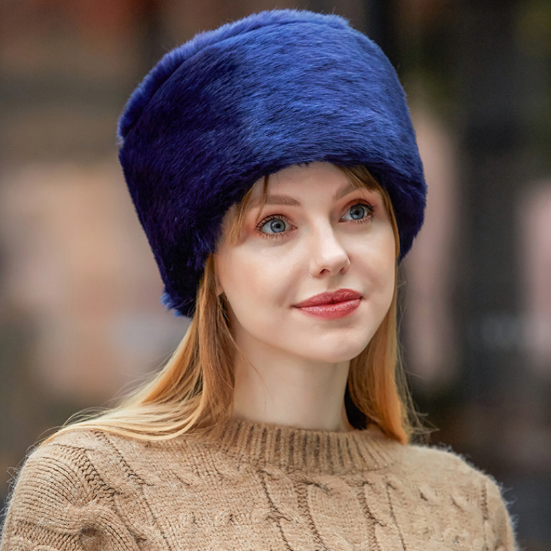 Ht2851 chapéu de inverno das mulheres dos homens grosso quente chapéu de pele russo earflap boné à prova de vento bombardeiro skullies gorro russo ushanka hat