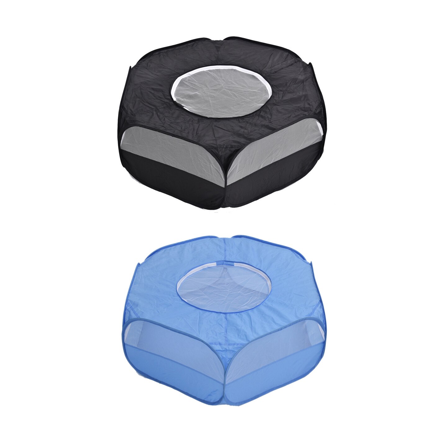 Folding Small Pet Fence Outdoor Indoor Exercise Game Crawling Small Animal Tent (with Cover and Side Cloth)