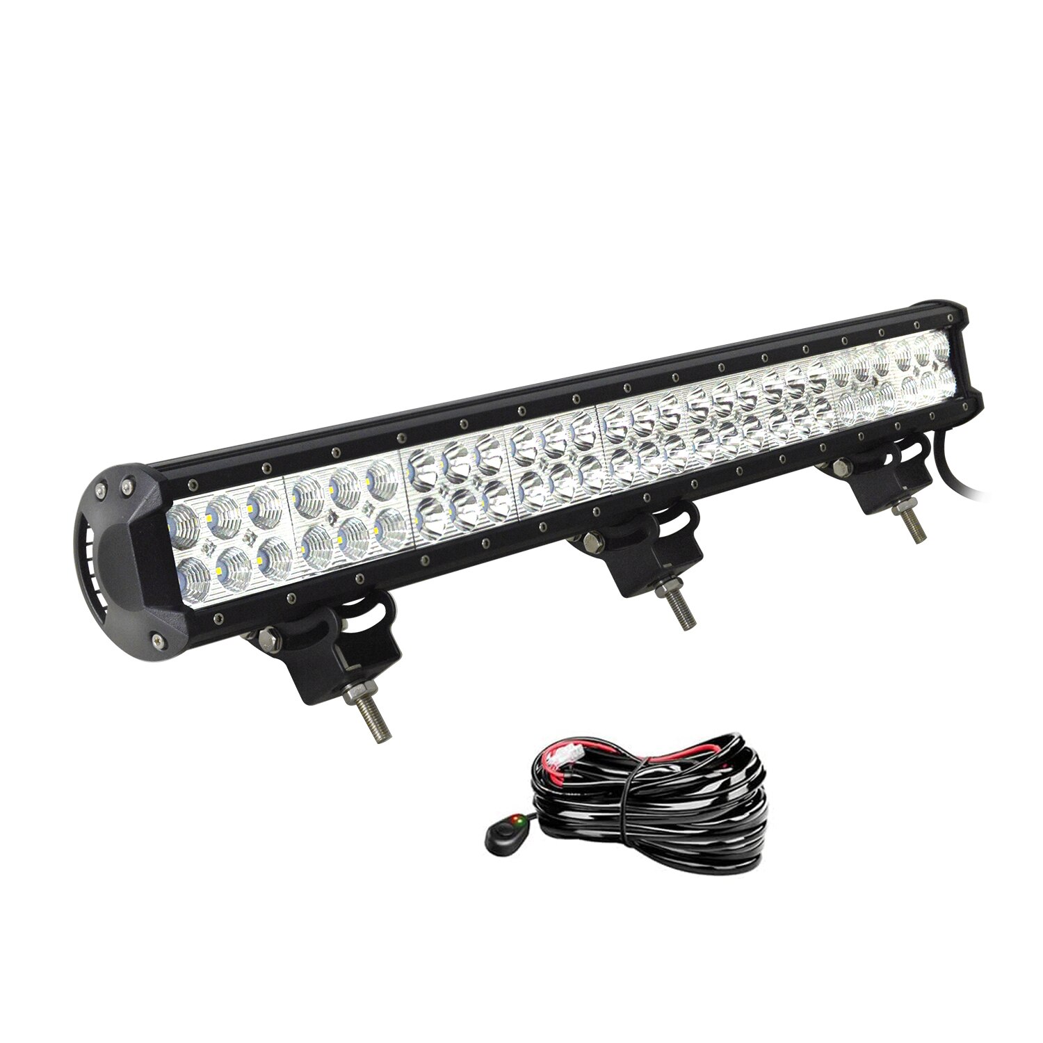 LED Light Bar 4 7 9 12 15 18 20 22 25 28 36 44 inch 4x4 Work Led Bar Offroad SUV ATV 18W 36W 54W 72W 90W 108W 126W 144W 162W: 1x162w with wire kit