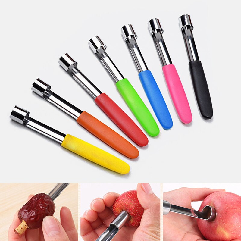 180mm(7'') Fruit Core Seed Remover Pepper Remove Pit Gadget Apple Corer Pitter Pear Bell Twist Stoner Easy Tools Kitchen Tool
