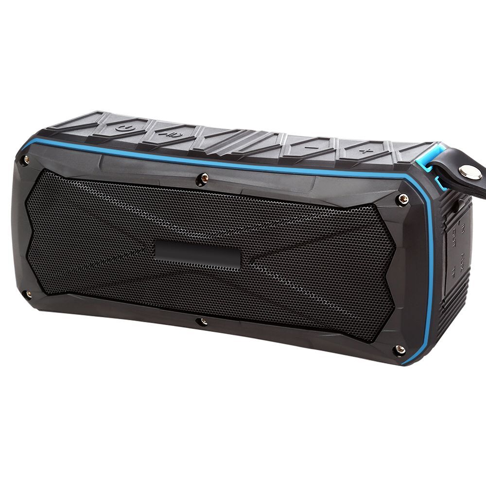 20w tragbare bluetooth-lautsprecher für den außenbereich, wasserdicht,  ip66 powerbank-lautsprecher, kabelloser stereo-sound, musik-player, unterstützung für tf-karte, aux: Blau