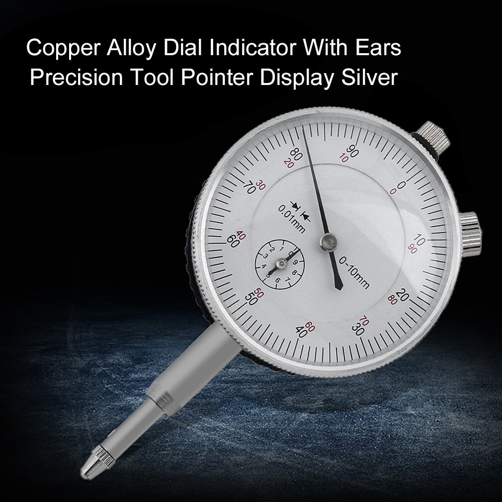 0-10mm 0.01mm Precision Dial Indicator Accuracy Gauging Tools Pointer Measure Instrument for Concentricity of Principal Axis