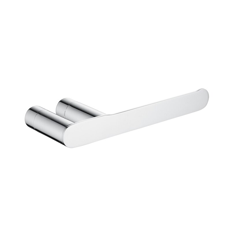 Modern Bathroom Accessories Chrome Finish Toilet Paper Rack Towel Bar Shelf Glass Holder Wall Mount Hook Bathroom Hardware Set: Paper Holder