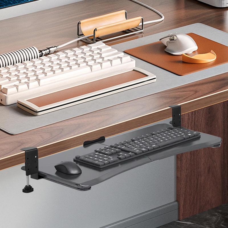 Onderbureau Toetsenbord Lade Toetsenbord Plank Uitschuifbaar Toetsenbord Lade Toetsenbord Plank Glijdend Onder Bureau Gemonteerd Toetsenbord