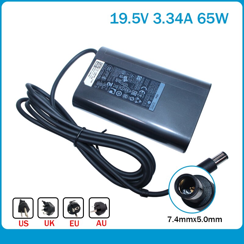 65W 19.5V 3.34A For Dell E5250 E5440 E5450 E5540 E5550 E6420 E6430 E6440 E6500 HA65NM130 LA65NM130Ac Power Adapter