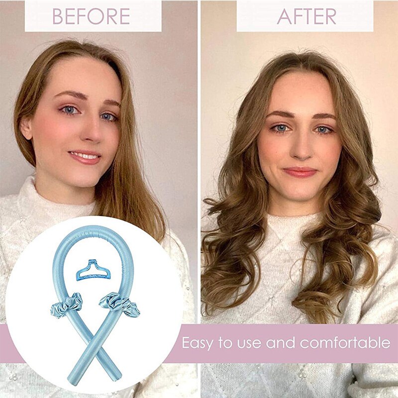 Heatless wijący się pręt pałąk nieopalany loki wstążka wałki robić włosów śpiąca miękka opaska papilotki narzędzia robić stylizacji włosów DIY