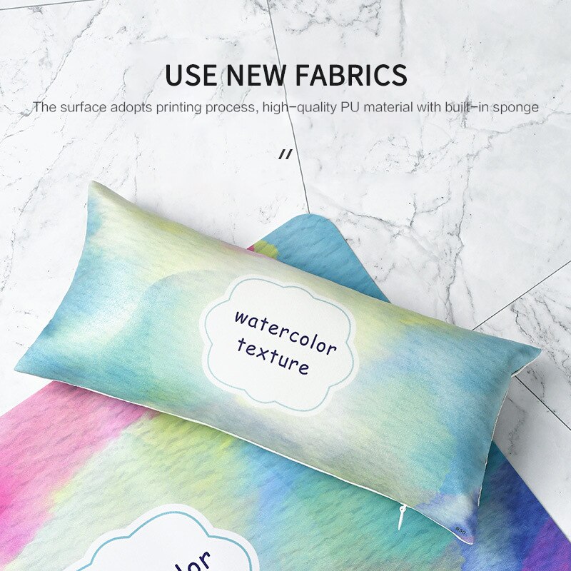 Nail Art Hand Pillow Cushion Nail Polish Holder Soft PU Leather Sponge Arm Rest Cushion Manicure Nail Tool Equipment with Mat