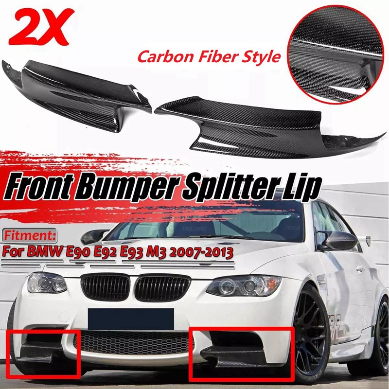 Lame de pare-choc avant en fibre de carbone pour BMW E92 E93 M3 2007 –