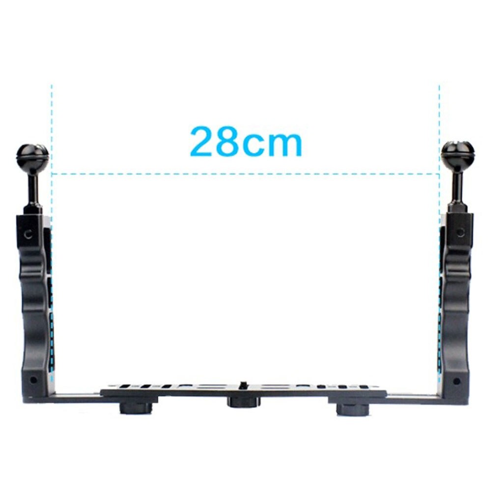 Estabilizador de luz de buceo para GoPro Hero 6 5 4 3 + 3 deportes subacuáticos foto de cámara Video Rig Kit de soporte de mano con cabeza de bola