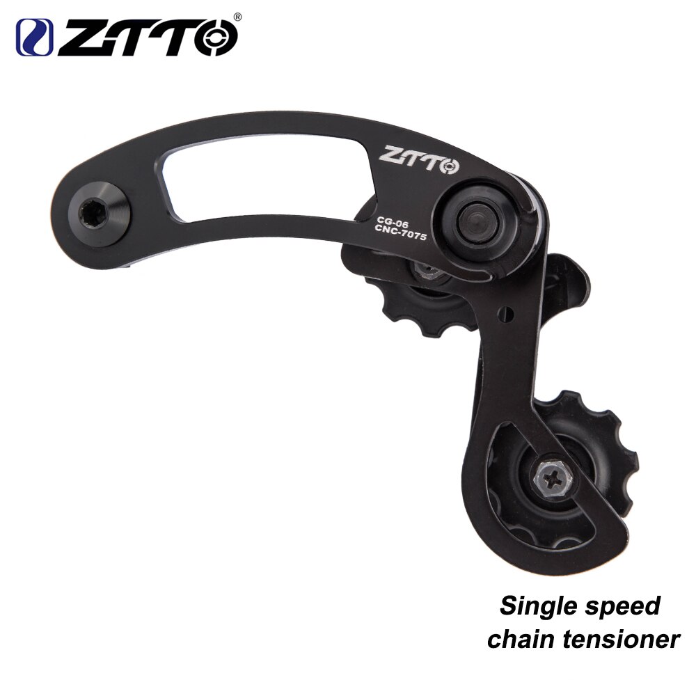 ZTTO Bike Single Speed Chain Tensioner Single Speed Rear Derailleur 13-23T Range For Hanger Mount Dropout Pulley Jockey Wheel