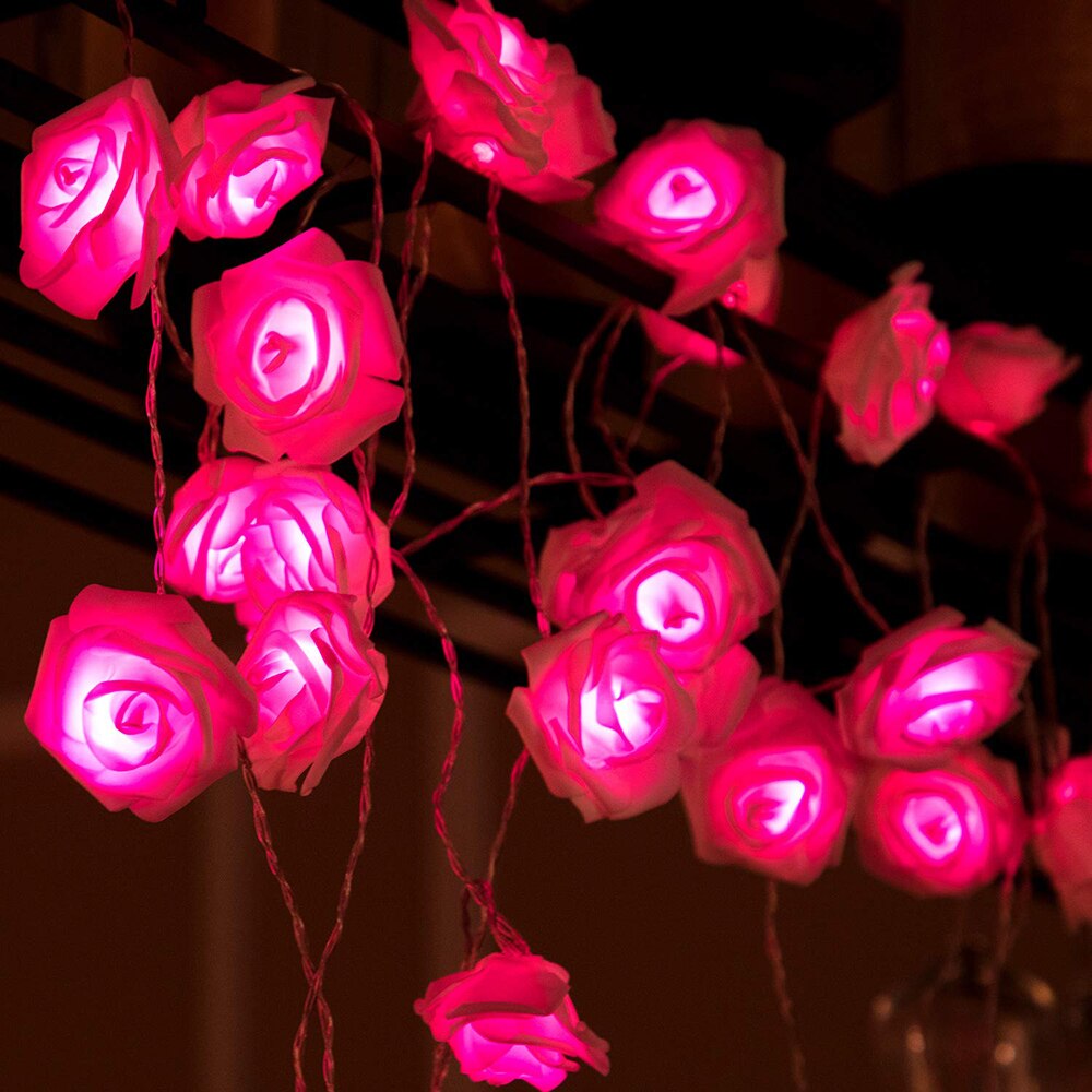 1 M/2 M/3 M/4 M/5 M/10 M Rose Bloem LED lichtslingers Verlichting voor Kerst Wedding Garden Party Valentijnsdag Decoratie