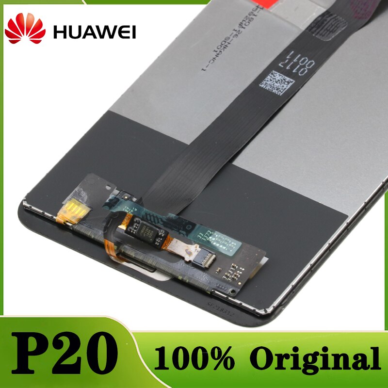 100% Originele Display Met Knuckle Screenshot Frame Vingerafdruk Voor Huawei P20 Lcd Touch Screen EML-L09 EML-L22 EML-L29 EML-AL00