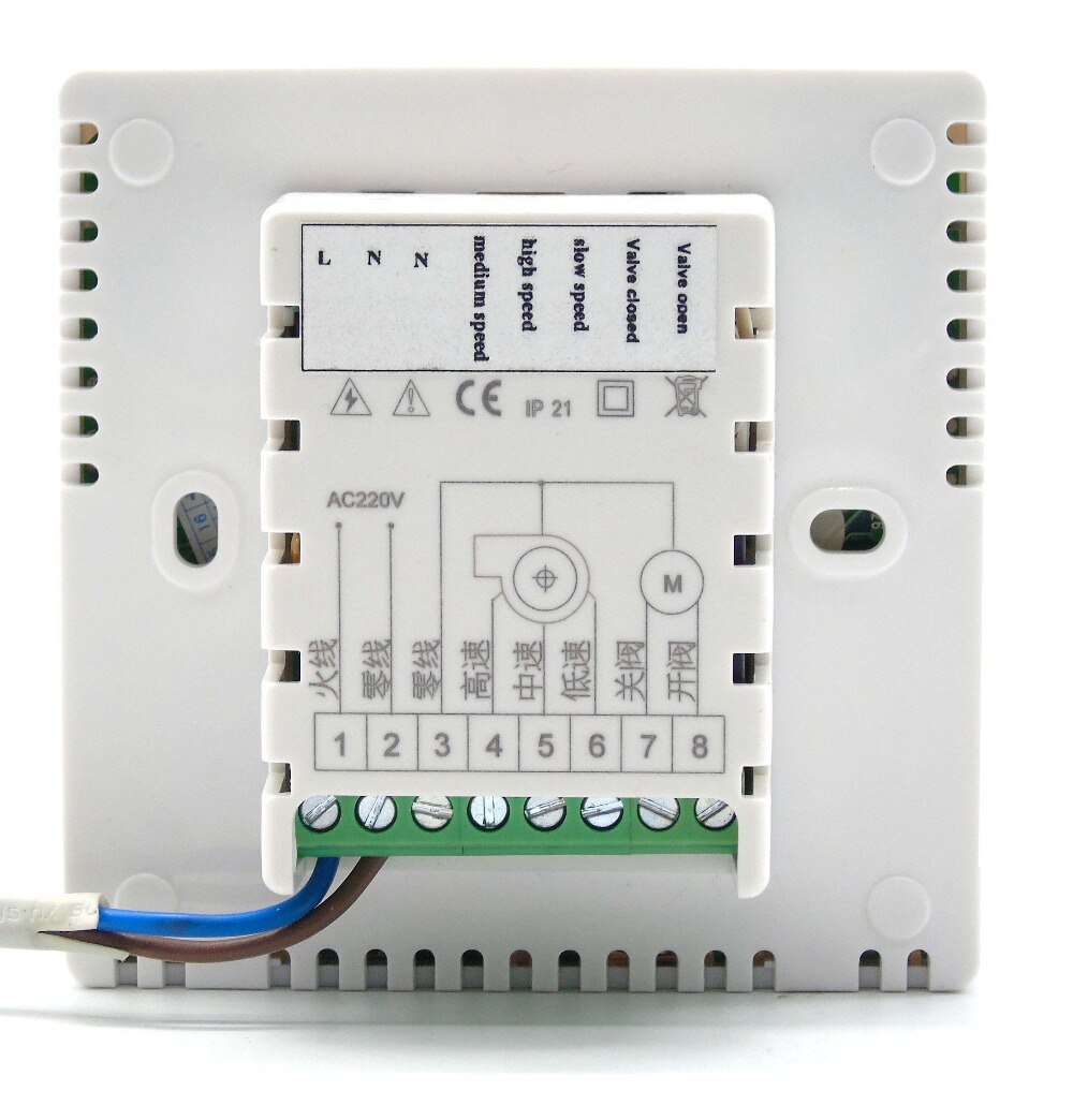Filter alarm bypass ventiel schakelaar Drie-snelheid ventilator verse lucht systeem met honeywell Temperatuur vochtigheid sensor