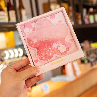 Cherry blossom coasters silikone kviksand flash sakura dækkeserviet drikke kaffe kop måtte skridsikker isolering te pude boligindretning: Kirsebær blomst