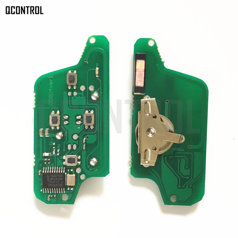 QCONTROL 4 Knoppen Auto Afstandsbediening Sleutel voor Citroen C8 CE0523 met ID46 (7941) chip HU83/VA2 Blade 433MHz ASK/FSK Signaal