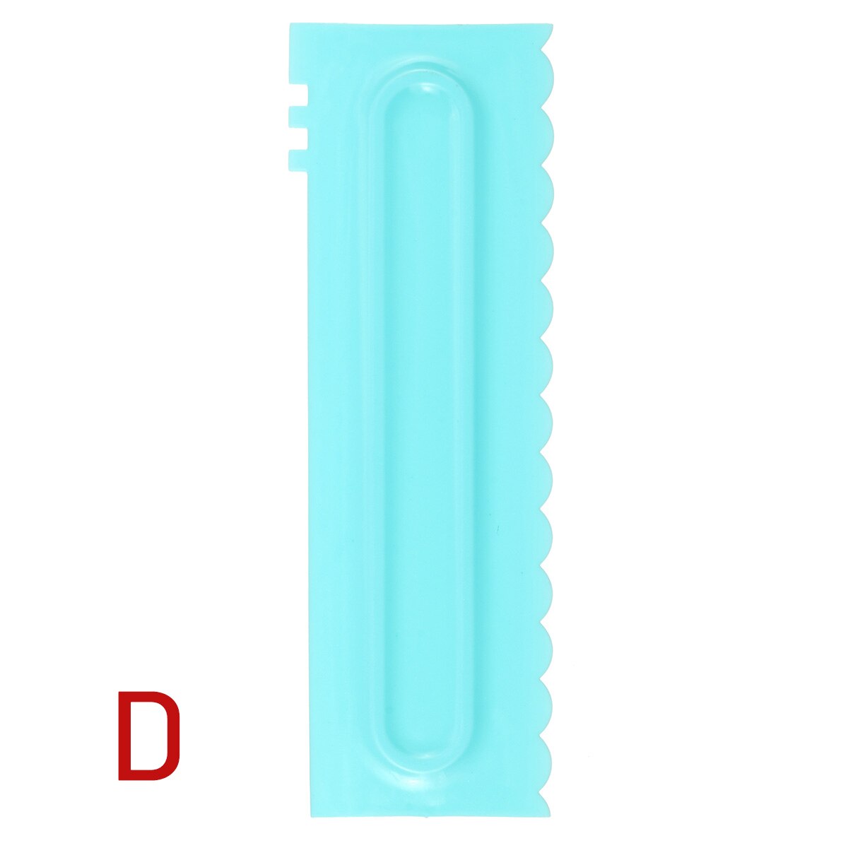 Cake Decorating Comb Cake Scraper Icing Smoother Plastic Confectionery Pastry Spatula Baking Tools for Cake Shop Home Bakeware: D