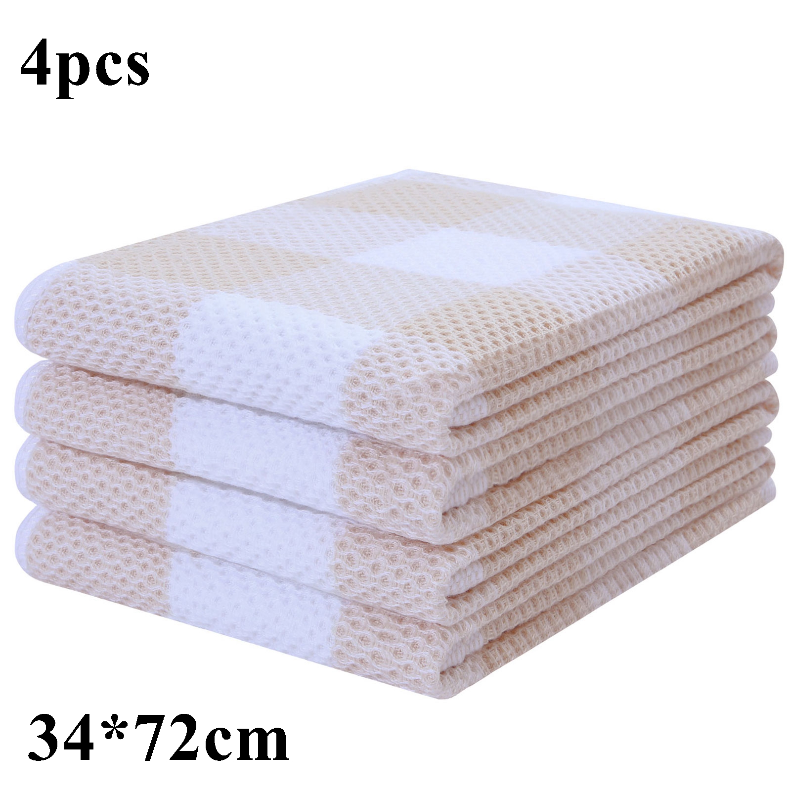 Homaxy 4/6Pcs Cotton Kitchen Towels Ultra Soft Dishcloth Magic Cleaning Cloth Absorbent Cleaning Towel Thickened Wipe Wash Towel: PURPLE