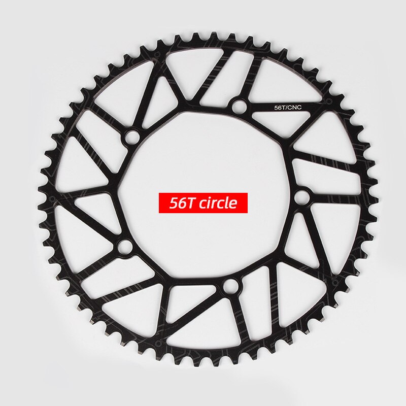 Litepro Lp 130BCD Fiets Kettingblad 50 52 54 56 58T Aluminium Enkele Disc Ketting Wiel Vouwfiets Vierkante gat Crankstel: Chainring 56T