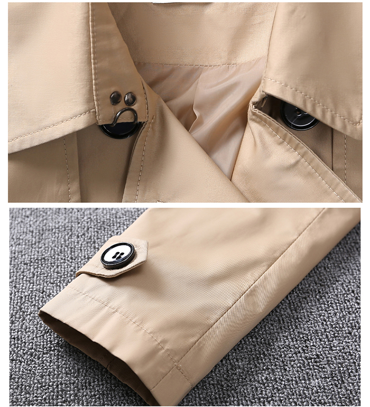 Gabardina impermeable de doble botonadura para mujer, abrigo clásico de de alta costura, impermeable, prendas de vestir de negocios, Otoño, , nueva