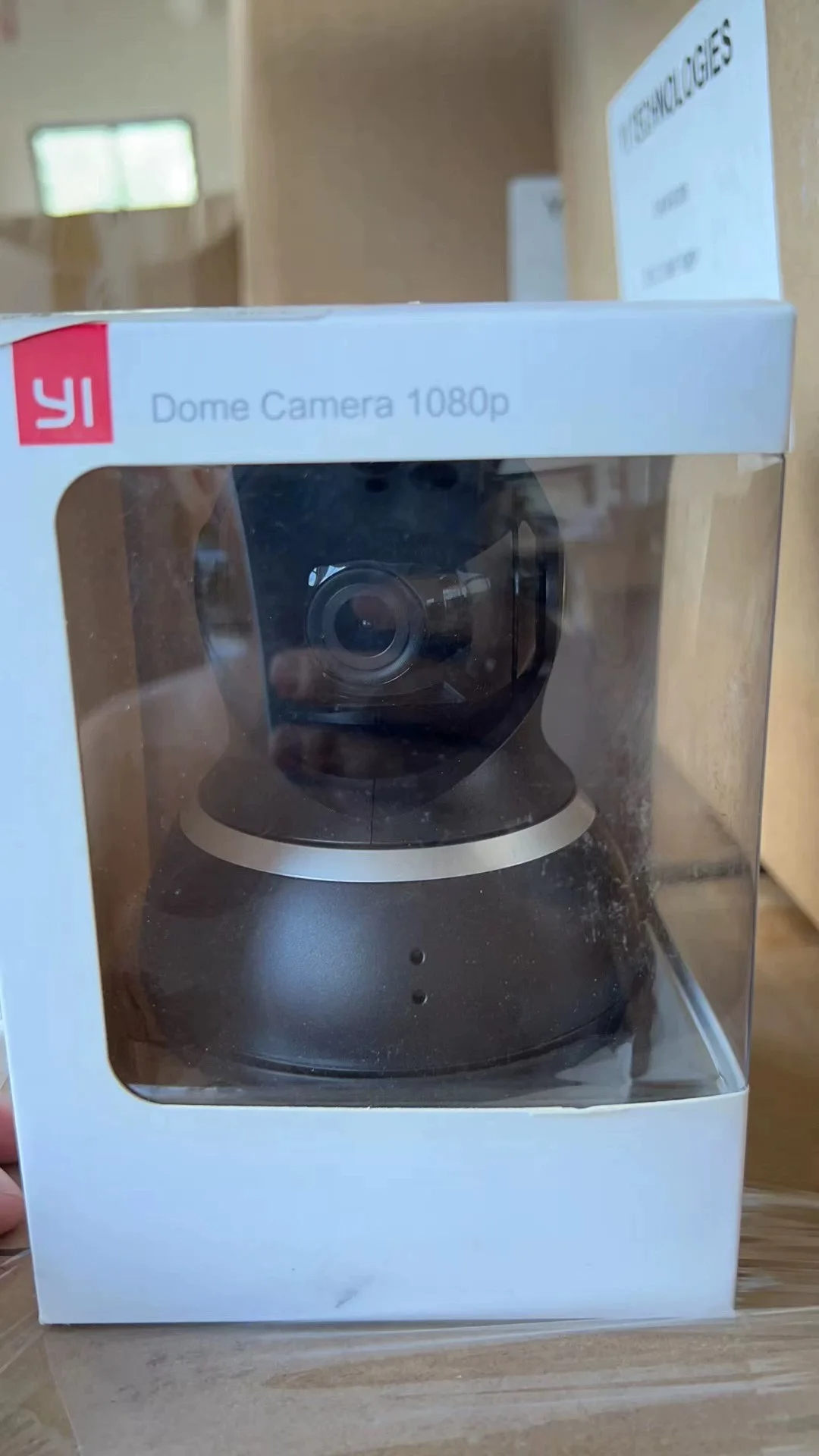 Caméra YI Dôme 1080p HD CCTV IP 360 ° Détection Wifi Vision nocturne sans fil IR système de surveillance de sécurité Audio bidirectionnel: 2/3' / PRISE AMÉRICAINE