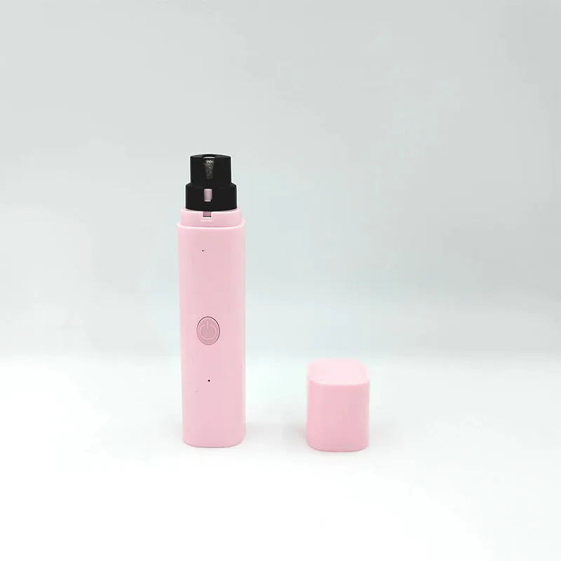 Elektrischer Nagelknipser für Hunde, Nagelschleifer für Hunde, wiederaufladbar, USB-Aufladung, LED-Licht, für Haustiere, leise Katzenpfoten, Nagelpflegezubehör: Schwarz