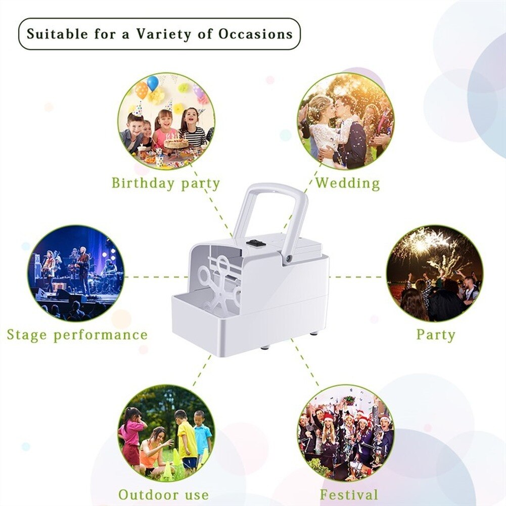 Blase Maschine Automatische Blase Gebläse Party Geburtstag Hochzeit Blase Maker Sommer Outdoor Spielzeug für Kinder