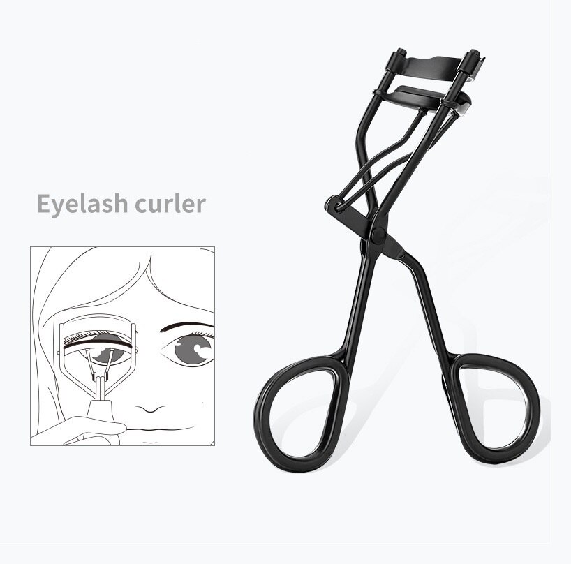 Kit de sourcils avec recourbe-cils 5 pièces, pince à épiler brosse à cils pour femmes