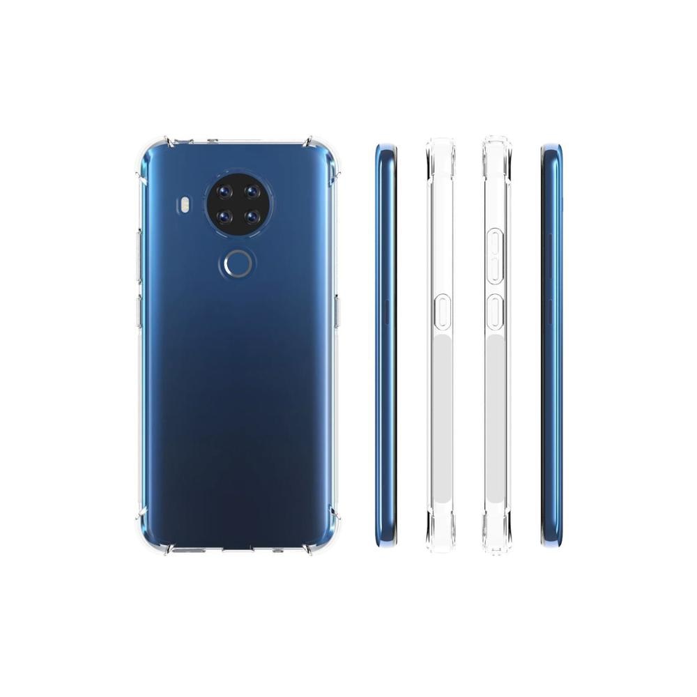 Gjennomsiktig telefonveske til nokia 3.4 deksel + herdet glass myk gel tpu hud klar nokia 7.3 silikon deksel