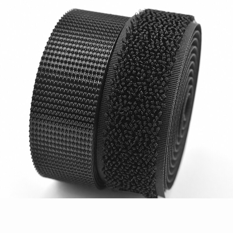 1Meter 16/20/25/30/38/50/100mm Adhesive Hook And Loop Fastener Tape No Glue Velcros Adhesive Sewing-on Sstrips Magic Tape