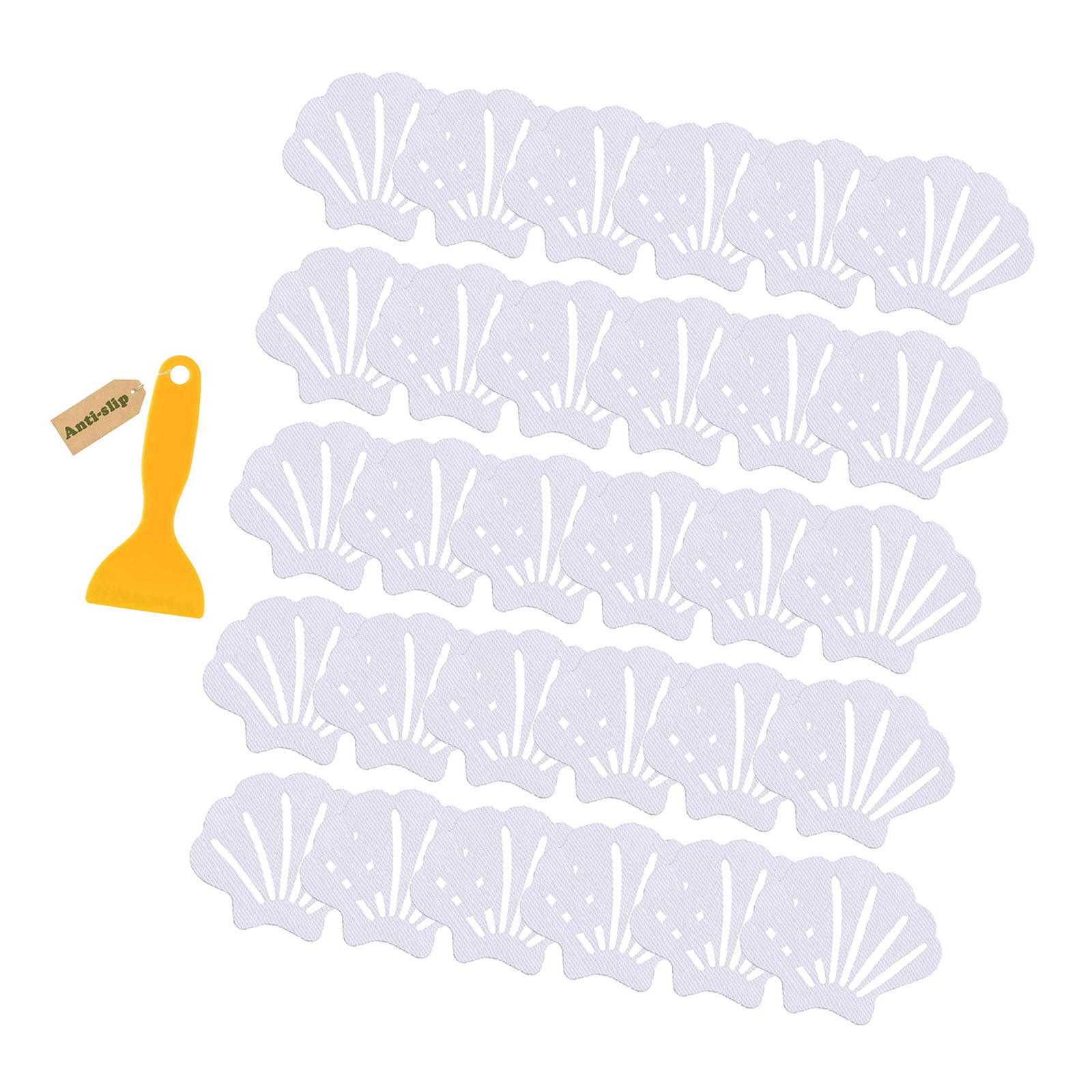 Pegatinas antideslizantes con rascador, pegatinas de seguridad de colores brillantes, resistentes al agua, cinta de alfombra de baño para escaleras y bañera, 30 Uds.