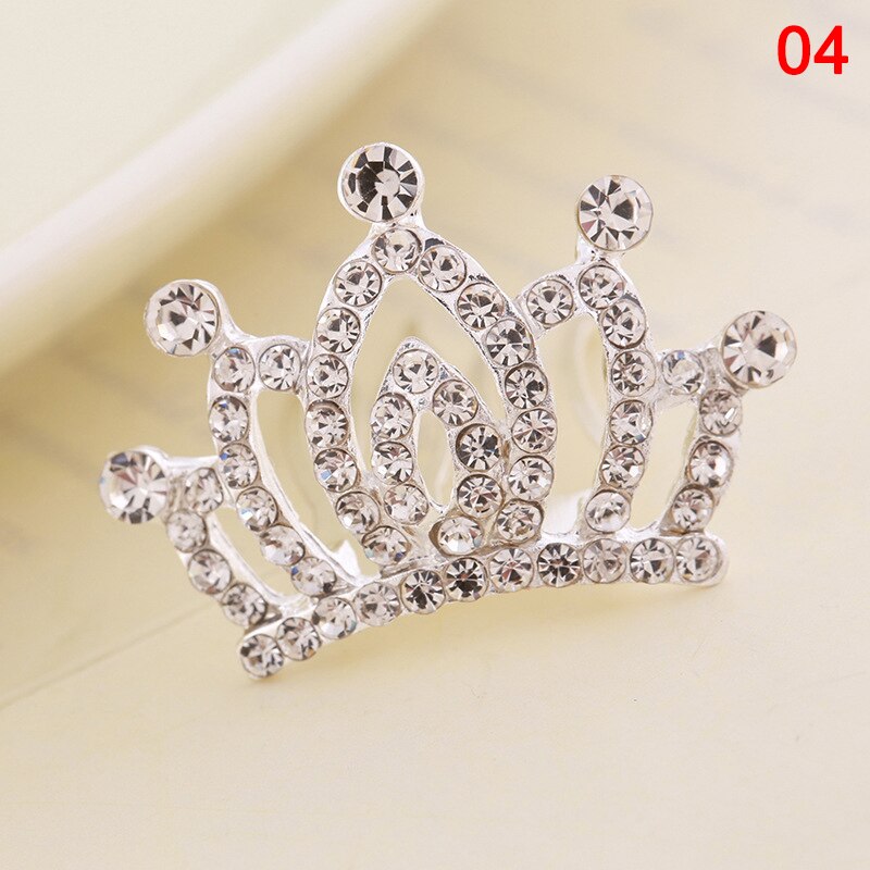 Mini Tiara Hair Clips Princess Crown Comb Costume Accessories for Princess Party Girls Children XIN: 04