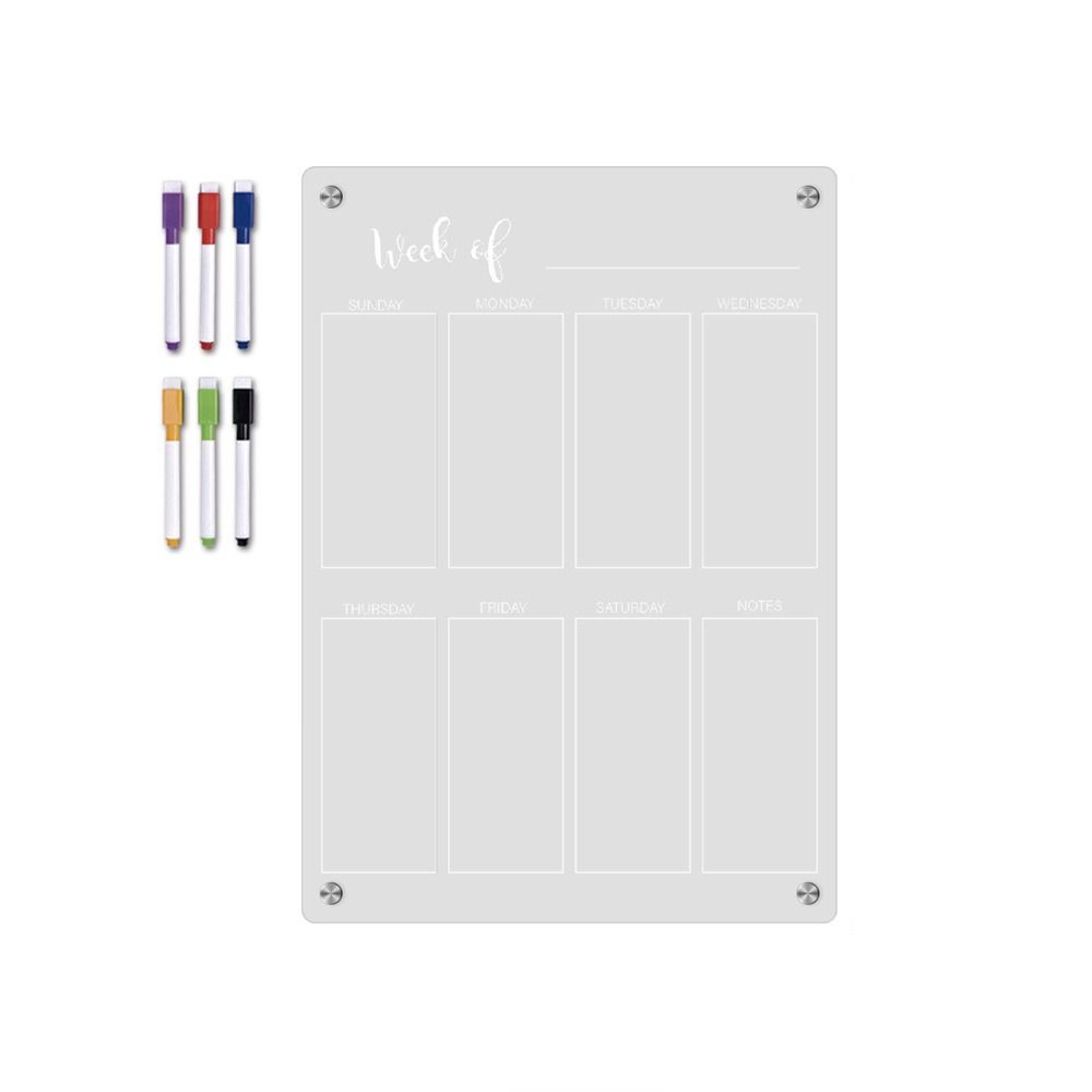 Erasable 6 Markers Acrylic Erase Boards Magnetic C... – Grandado