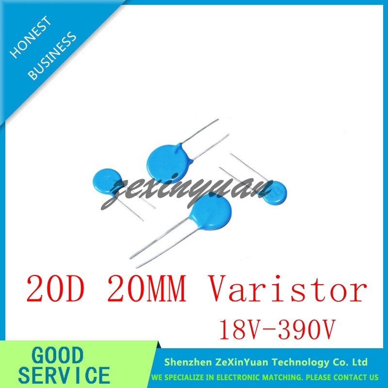 Varistore 20mm 20mm 20D180K 20D220K 20D330K 20D470K 20D560K 20D680K 20D820K 20D101K 20D121K 20D151K 20D181K 20D221K 20D391K