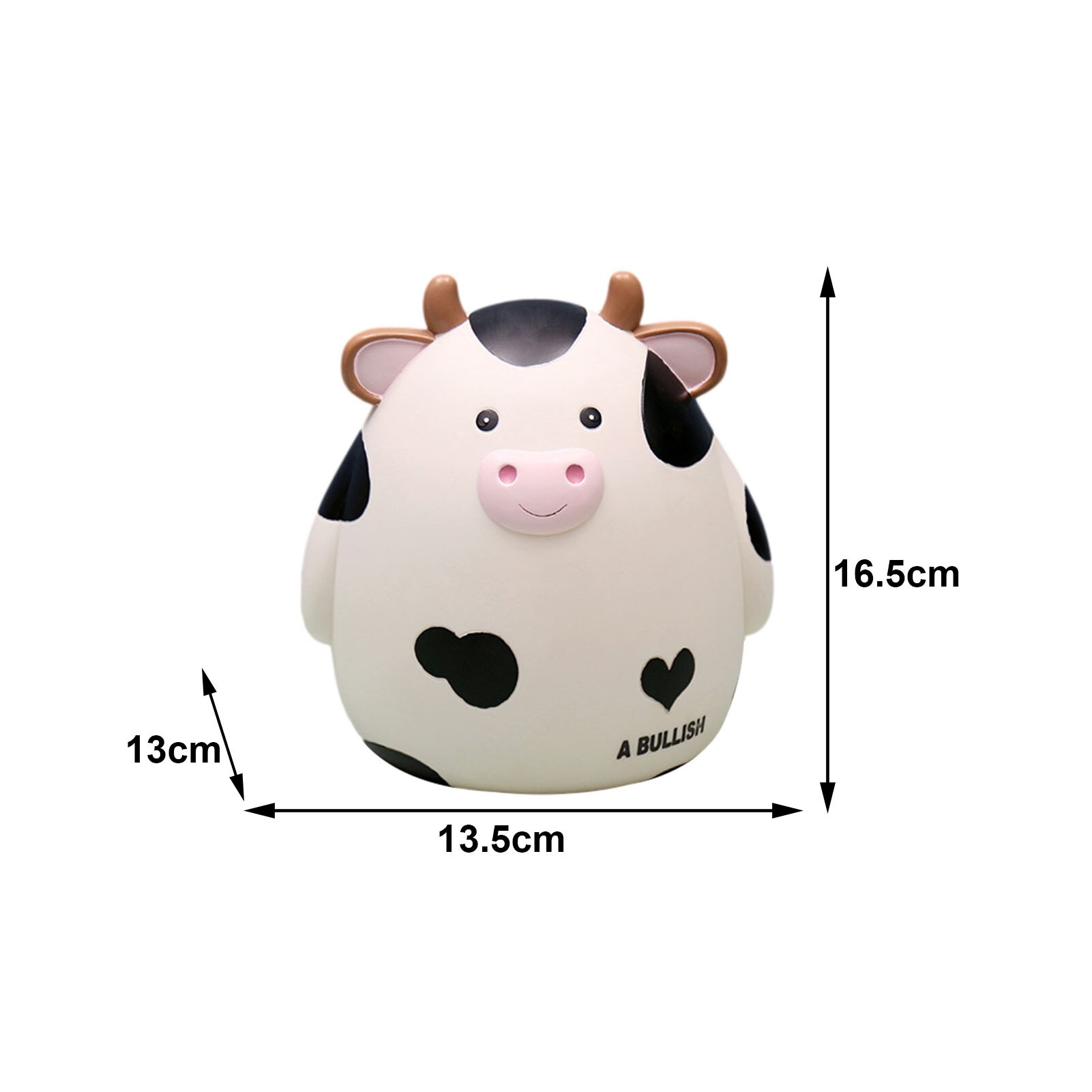 Simpatico cartone animato per bambini mucca salvadanaio silicone giocattolo educativo antigoccia regalo di compleanno per bambini modello animale salvadanaio