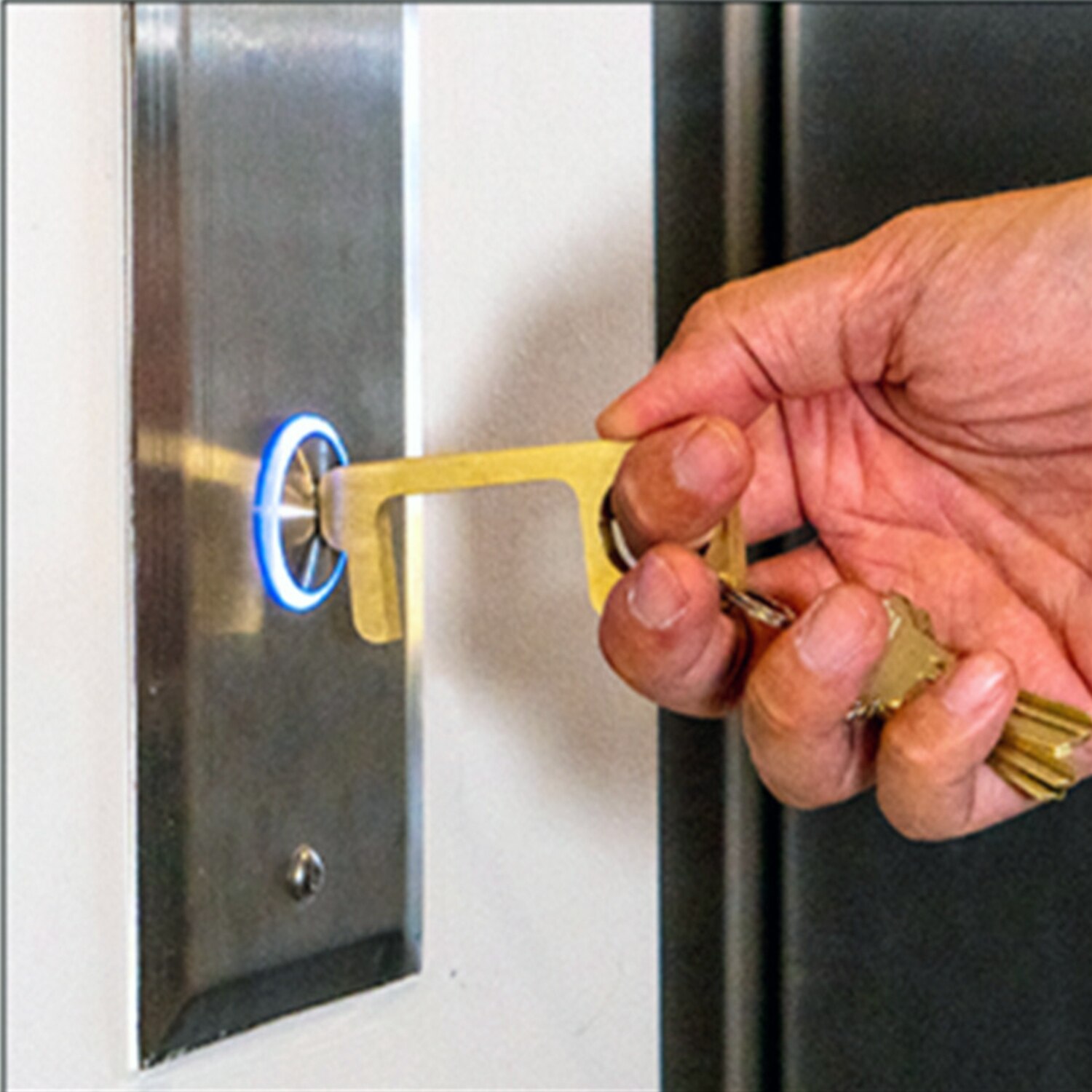 EDC Door Opener Door Handle for Push The Elevator Button Open Hygiene Door Opener No-Touch Door Opener Closer