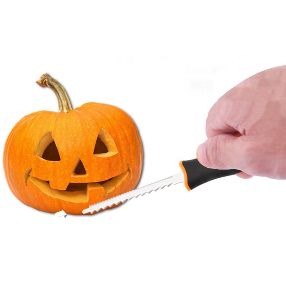 1 Set Halloween Pumpkin Carving Kit with Carrying Bag Sharp Stainless Steel Pumpkin Carving Cutters Kids Craft Tool