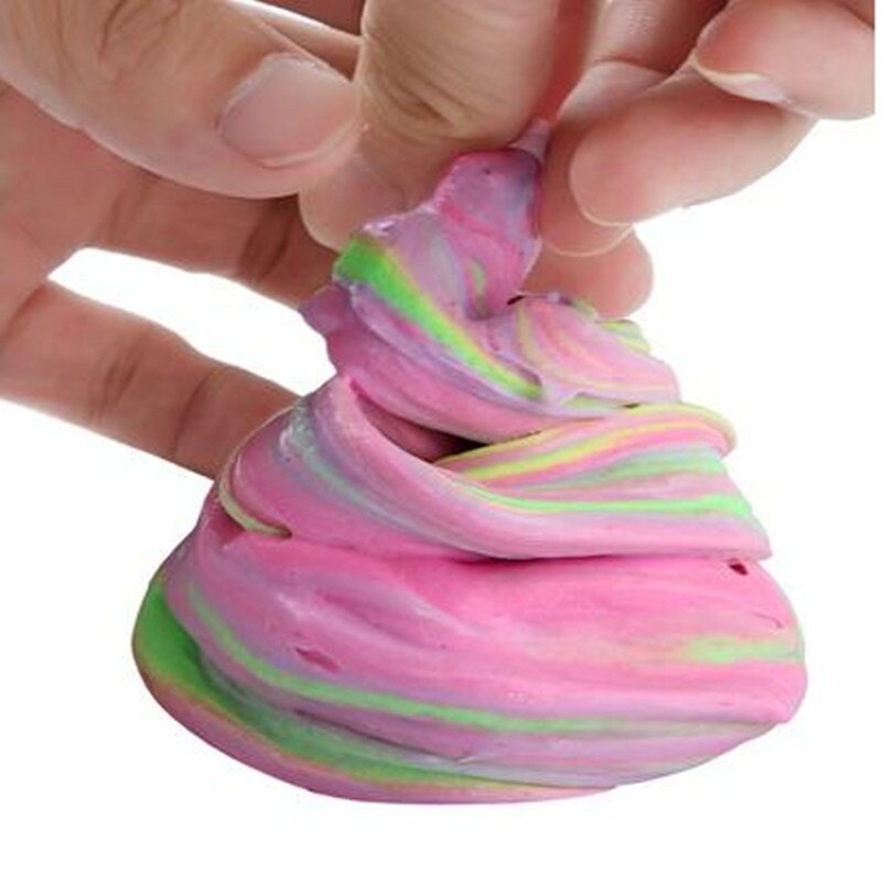 Fluffy Floam Antistress Squishy Relief Beautiful Color Mixing Cloud Clay Squishy Slime Scented Stress Relief Fidget Антистресс